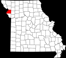 Missouri map shwing Buchanan co.
