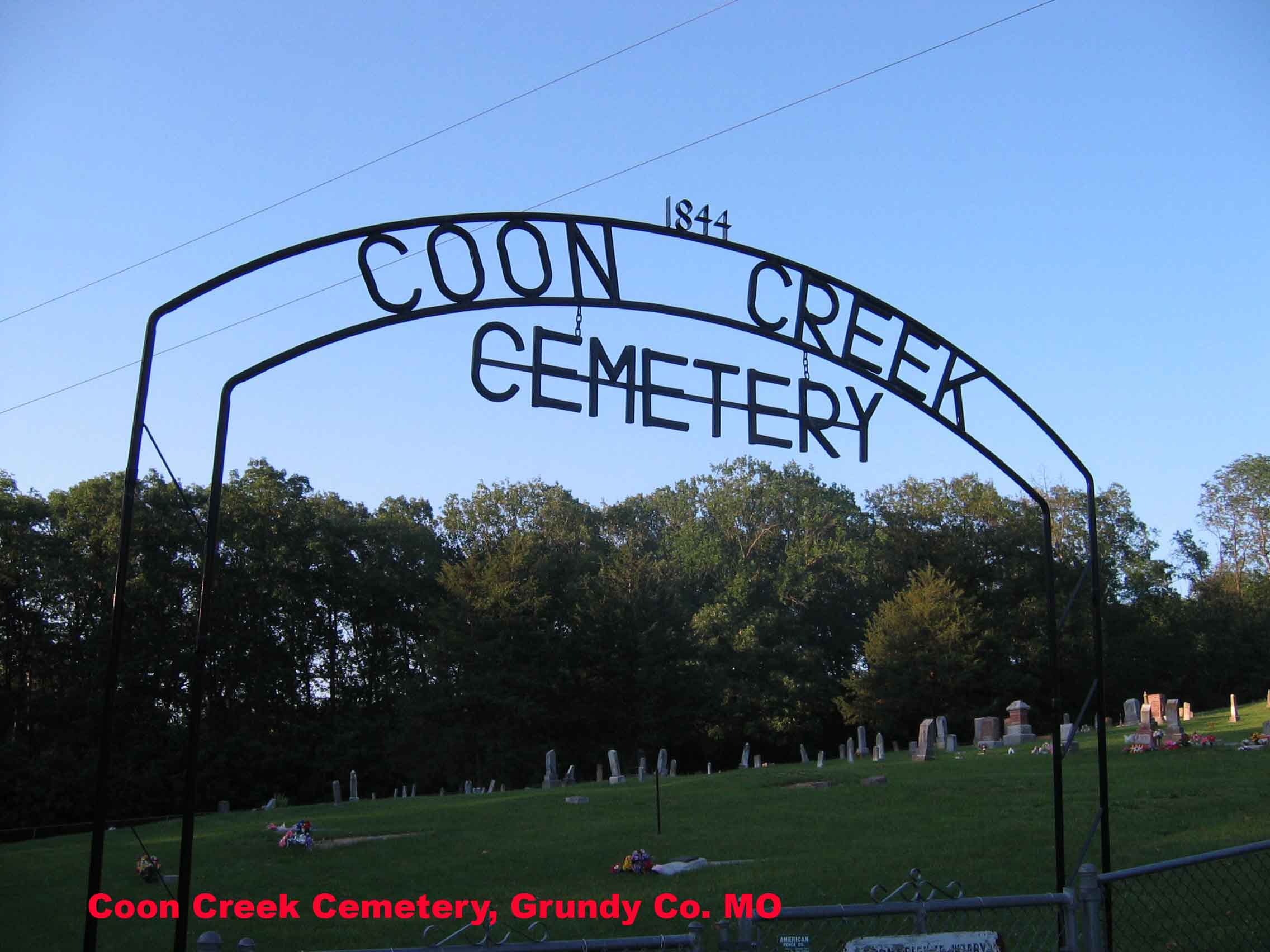 Coon Creek Cemetery Gate