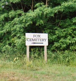 Fox Cemetery Sign