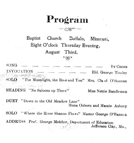 Baptist Church Program