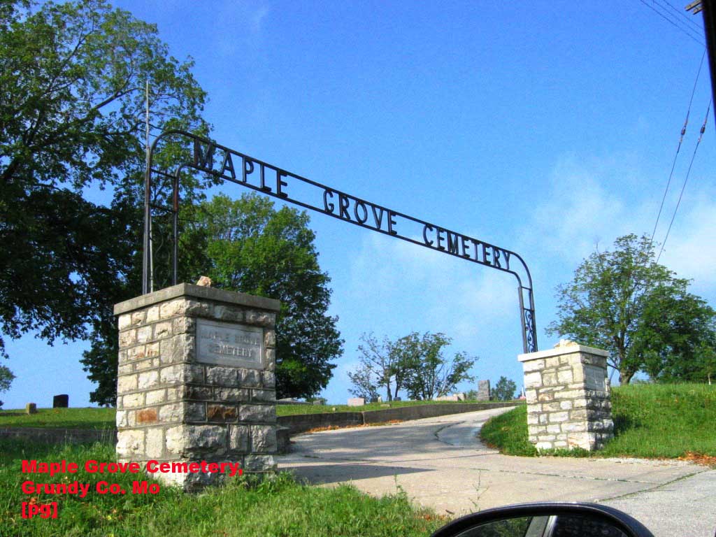 Maple Grove Cemetery Entrance