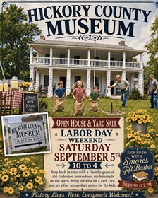 Flyer for Labor Day Open House event