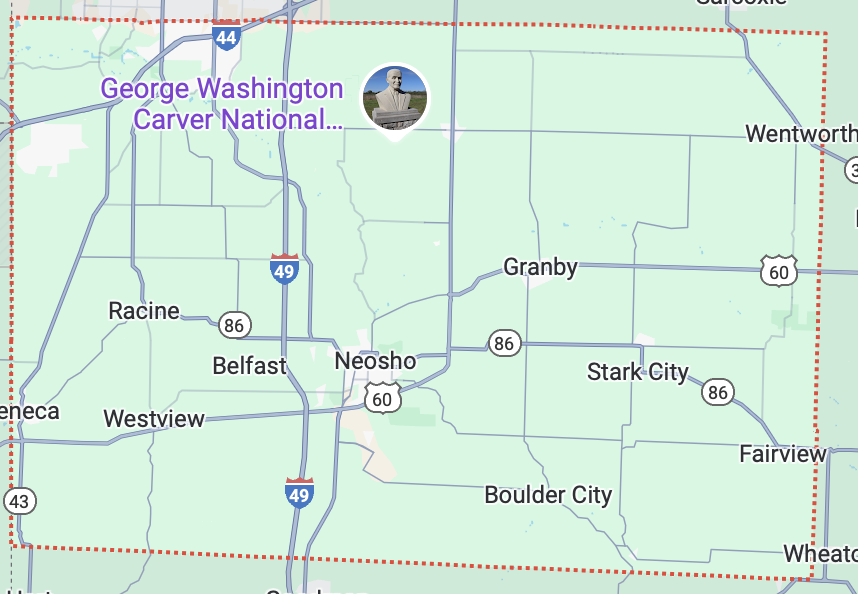 Map of Newton County