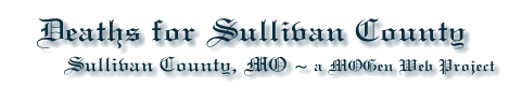 Sullivan County Deaths