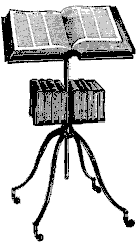 Book on an old Library Stand.